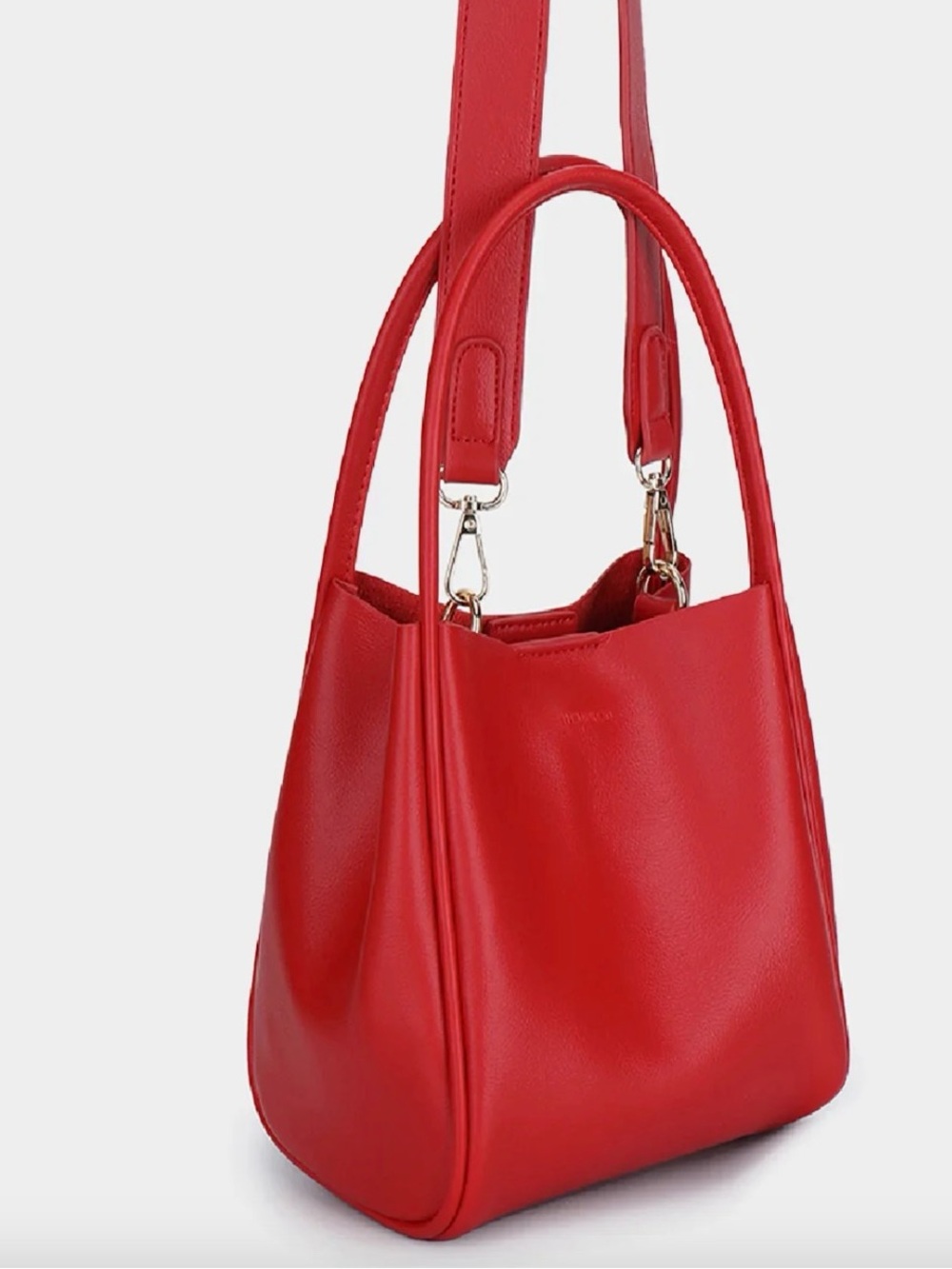 Anthropologie Hollace Mini tote Red Leather Shoulder Bag - Women's Tote